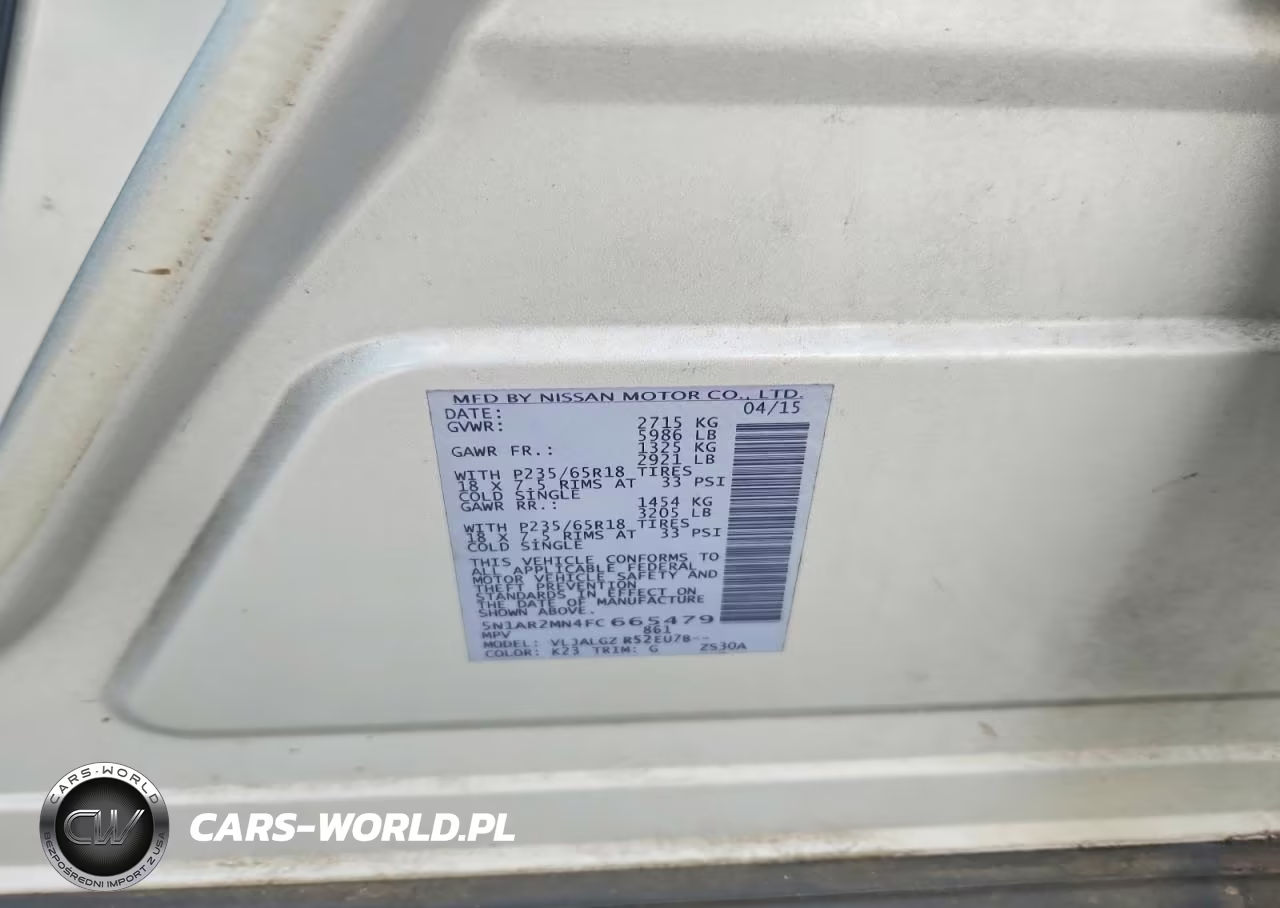 2015 Nissan Pathfinder Sl VIN:5N1AR2MN4FC665479 - 13