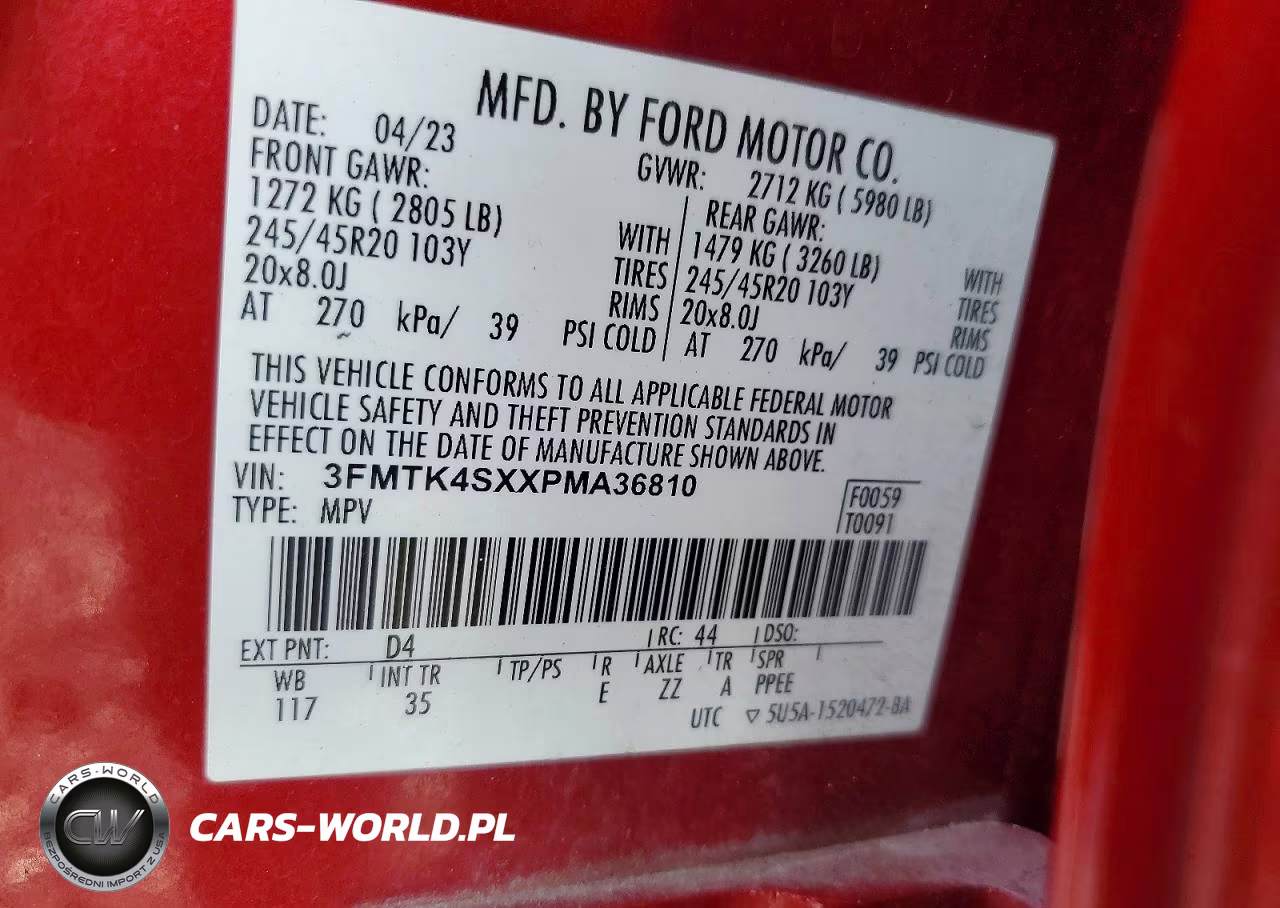 2023 Ford Mustang Mach-E Gt VIN:3FMTK4SXXPMA36810 - 13