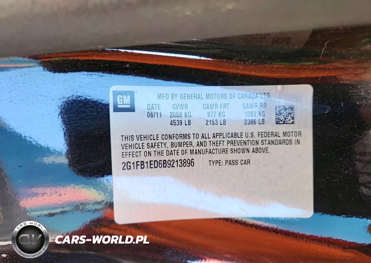 2011 Chevrolet Camaro Lt VIN:2G1FB1ED6B9213896 - 12