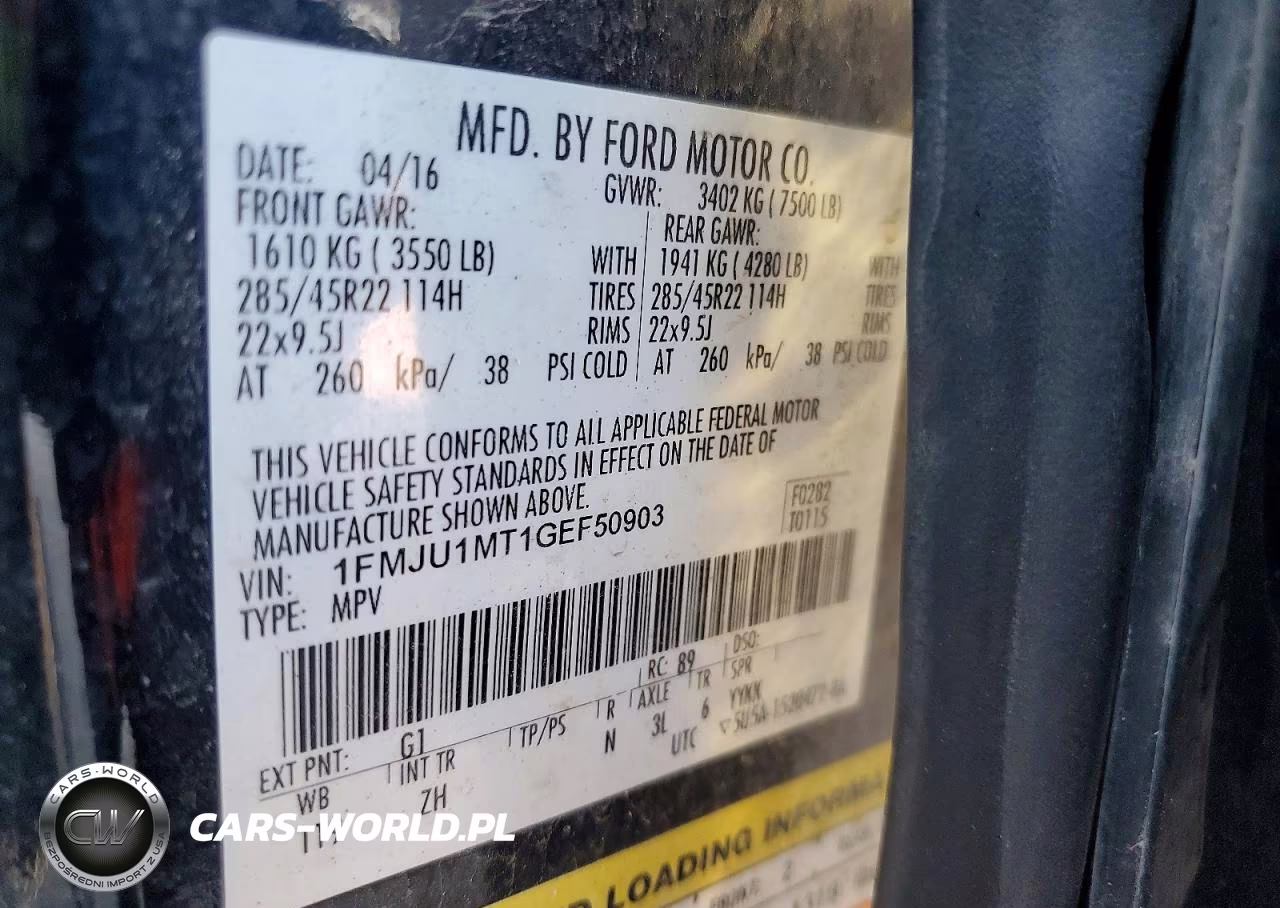 2016 Ford Expedition Platinum VIN:1FMJU1MT1GEF50903 - 13
