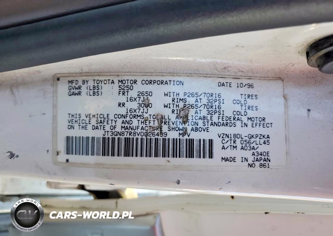 1997 Toyota 4Runner Limited VIN:JT3GN87R8V0026439 - 13