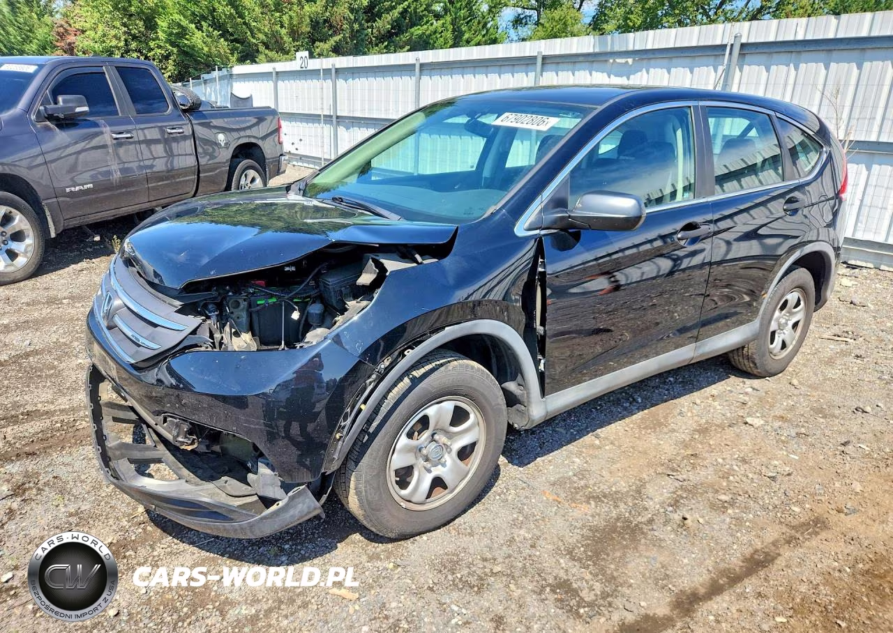 2013 Honda Cr-V Lx VIN:2HKRM4H3XDH631249 - 1