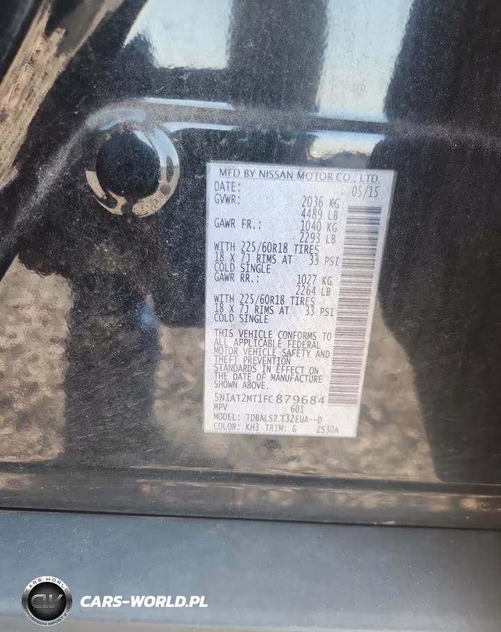 2015 Nissan Rogue Sl VIN:5N1AT2MT1FC879684 - 13