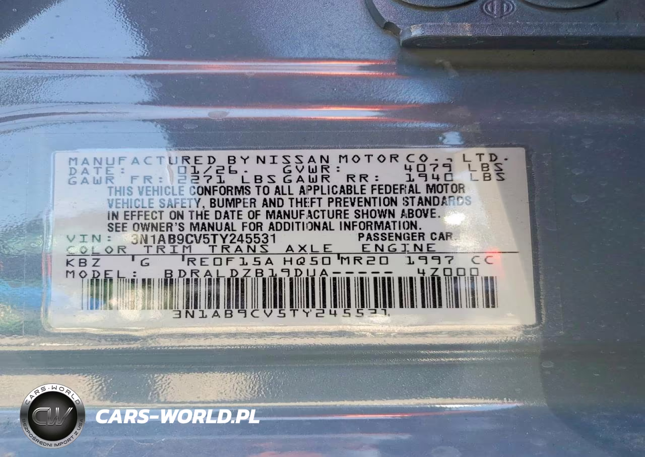 2026 Nissan Sentra Sv VIN:3N1AB9CV5TY245531 - 12