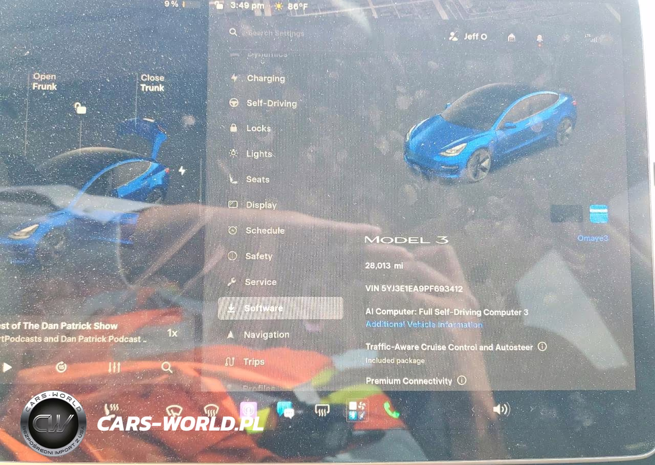 2023 Tesla Model 3 VIN:5YJ3E1EA9PF693412 - 9