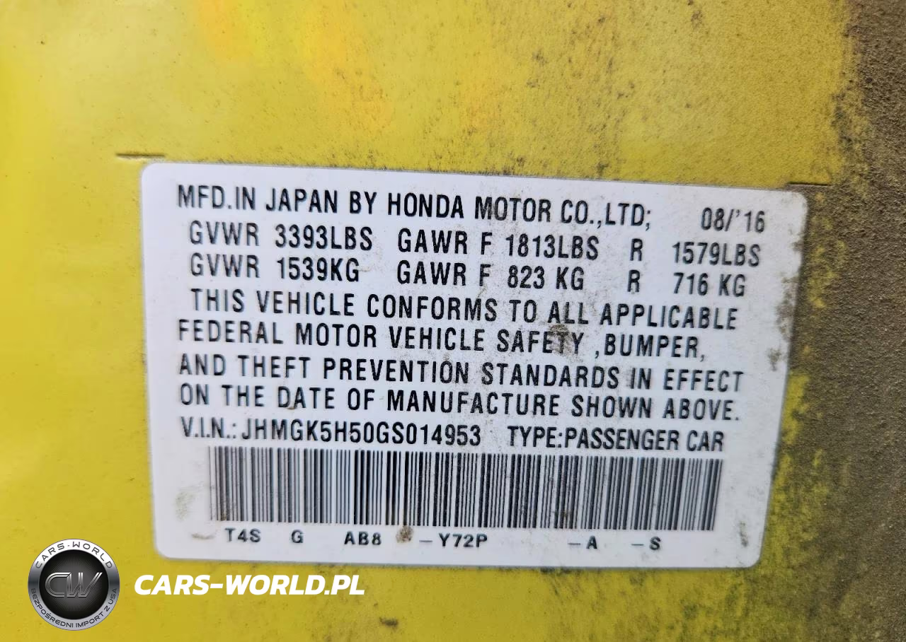 2016 Honda Fit Lx VIN:JHMGK5H50GS014953 - 13