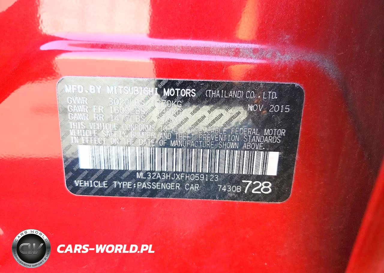 2015 Mitsubishi Mirage De VIN:ML32A3HJXFH059123 - 12