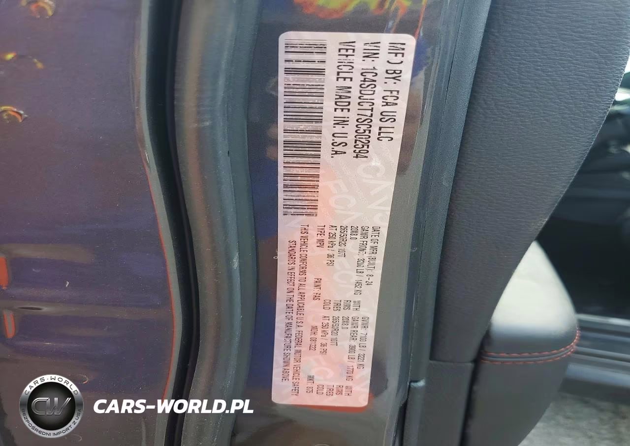 2025 Dodge Durango R-T VIN:1C4SDJCT7SC502594 - 14