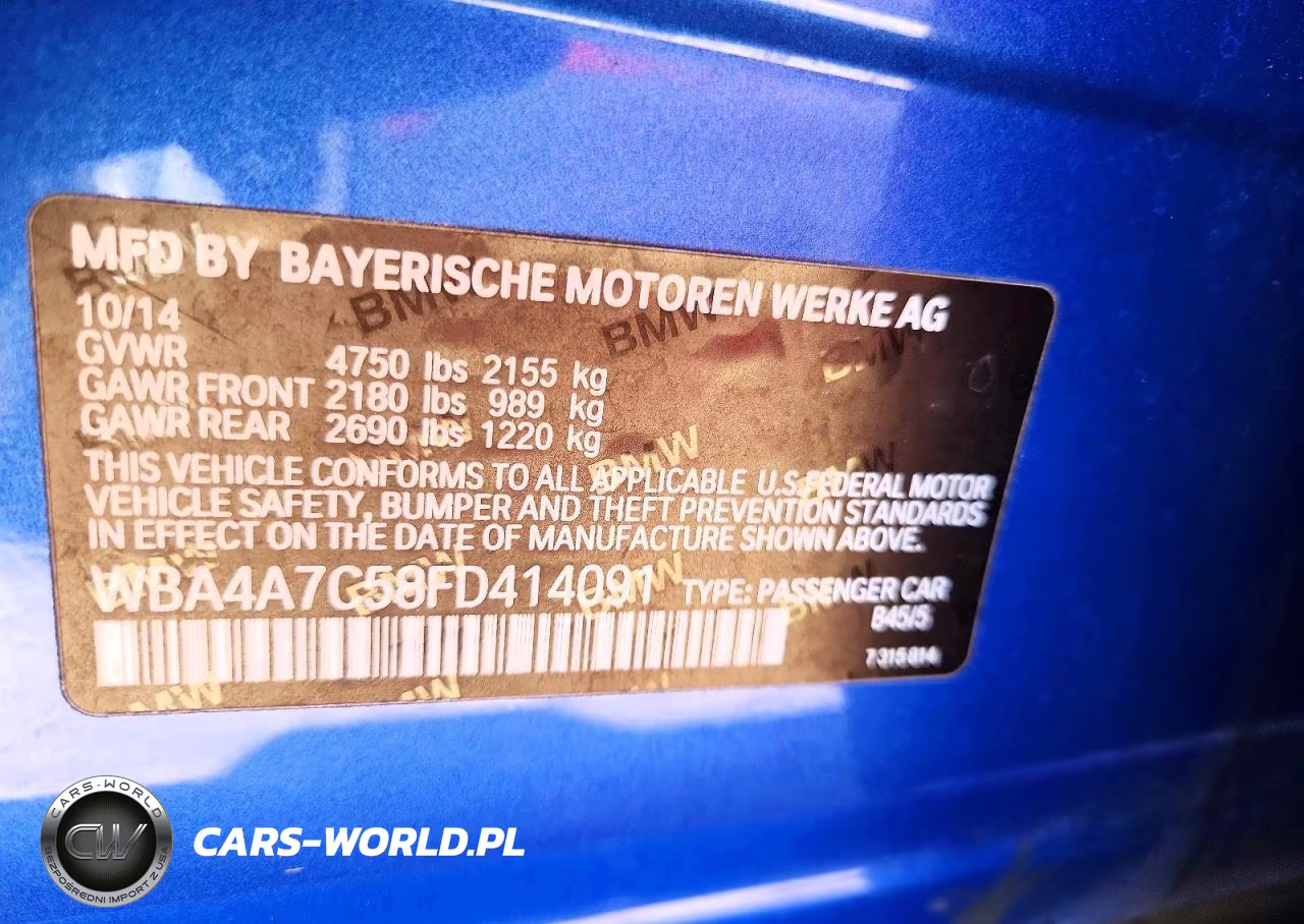 2015 BMW 428 Xi Gran Coupe VIN:WBA4A7C58FD414091 - 13