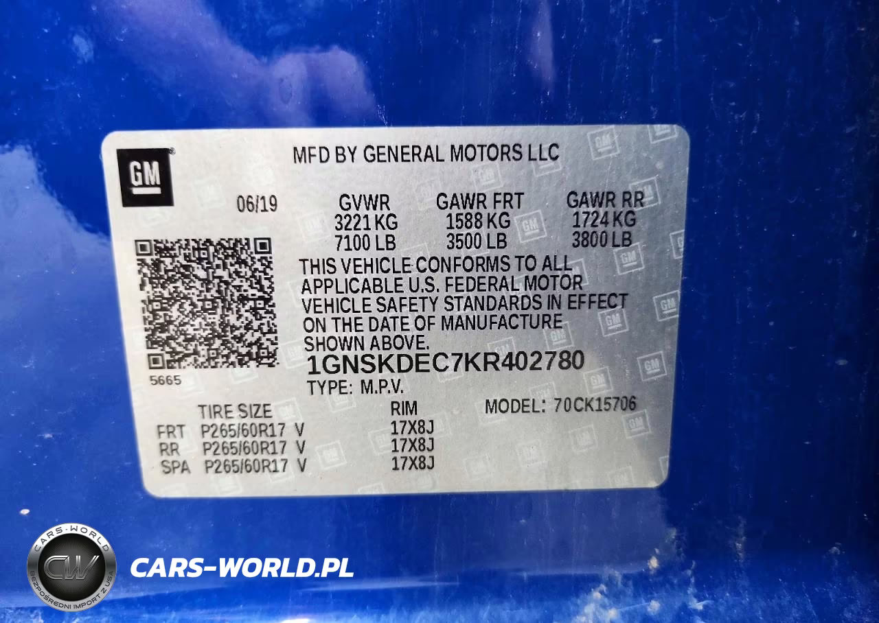2019 Chevrolet Tahoe Police VIN:1GNSKDEC7KR402780 - 13