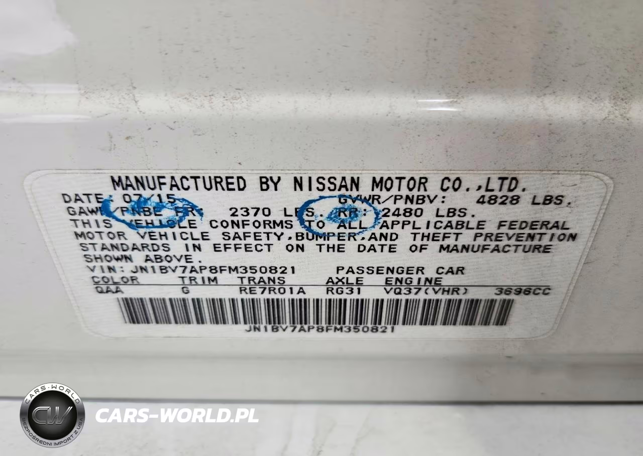 2015 Infiniti Q50 Premium VIN:JN1BV7AP8FM350821 - 13