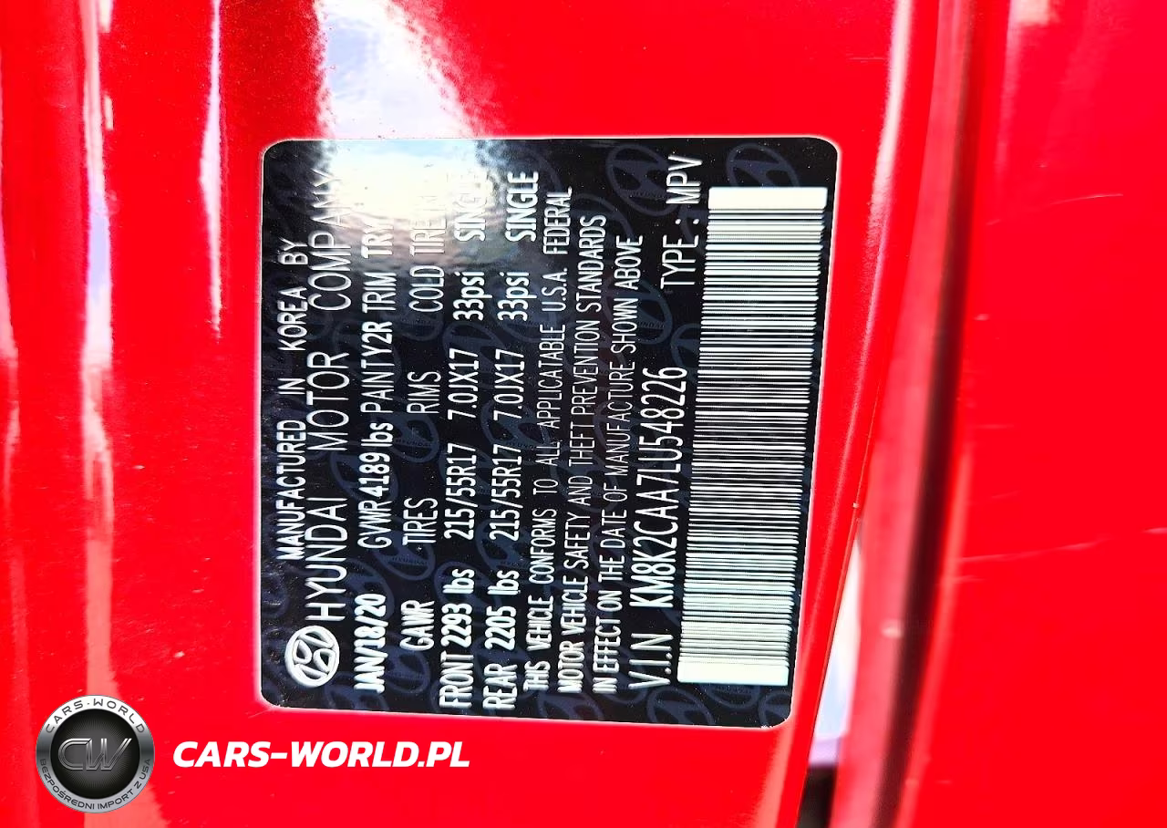 2020 Hyundai Kona Sel VIN:KM8K2CAA7LU548226 - 14