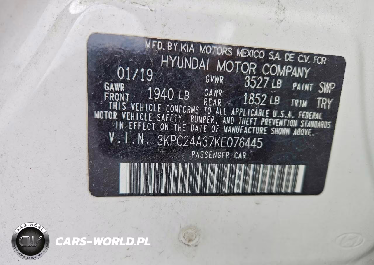 2019 Hyundai Accent Se VIN:3KPC24A37KE076445 - 12