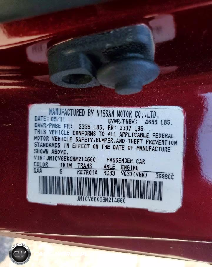 2011 Infiniti G37 Coupe Base VIN:JN1CV6EK0BM214660 - 12