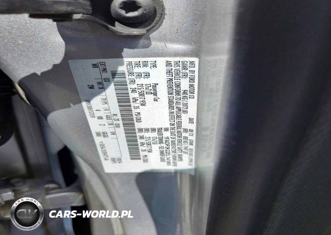 2014 Ford Focus Se VIN:1FADP3K22EL141869 - 12