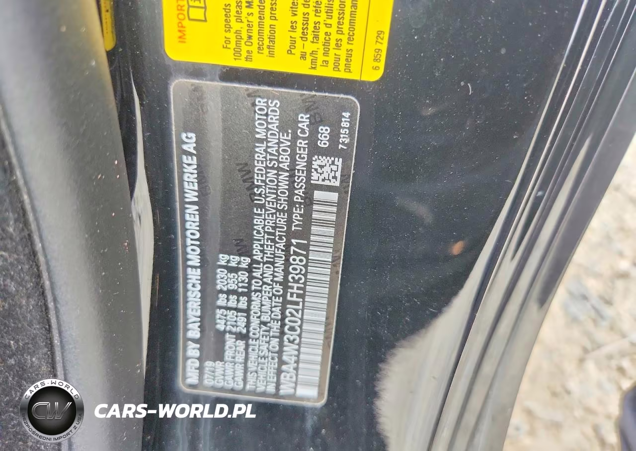 2020 BMW 430I VIN:WBA4W3C02LFH39871 - 12