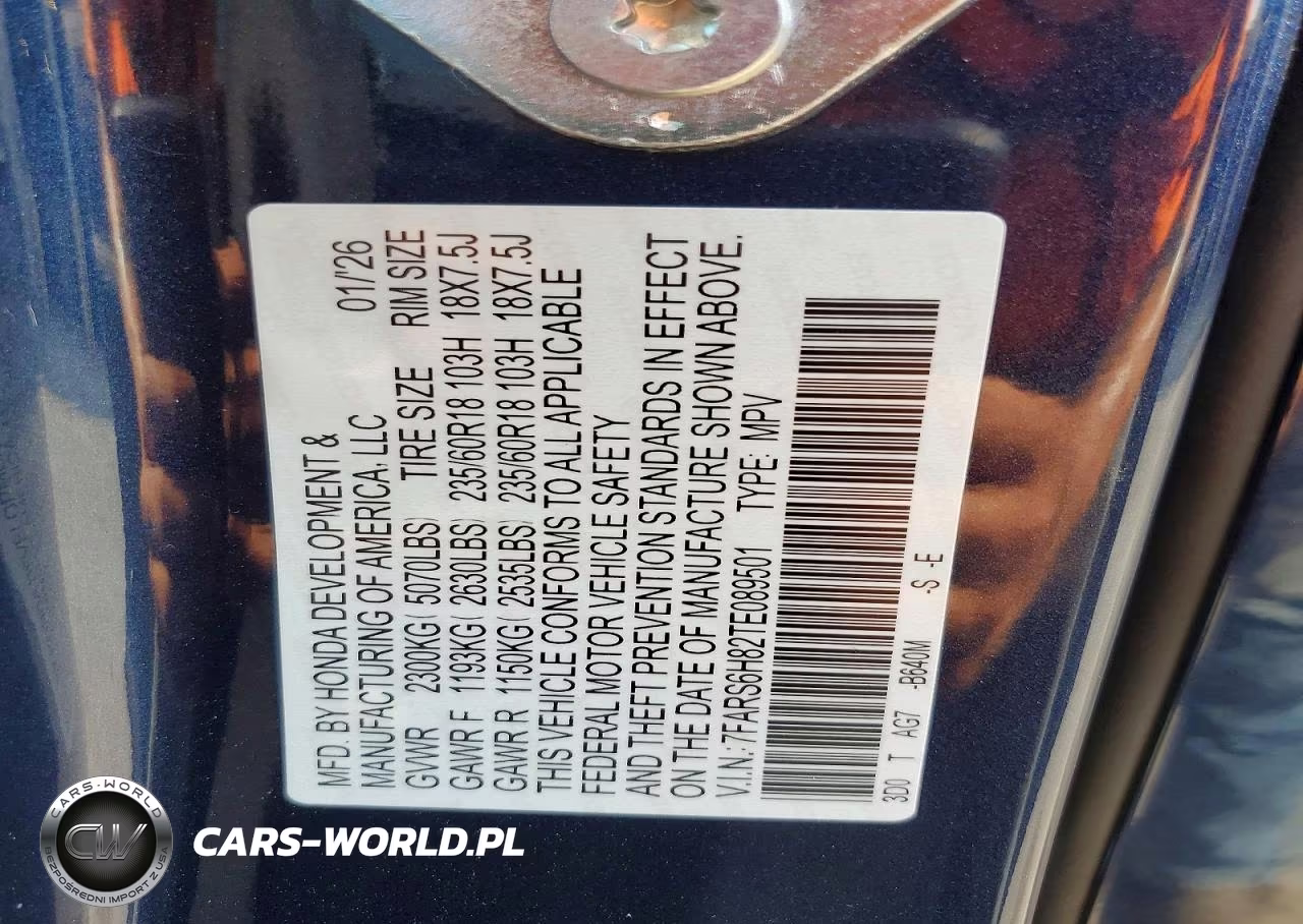 2026 Honda Cr-V Sport-L VIN:7FARS6H82TE089501 - 13