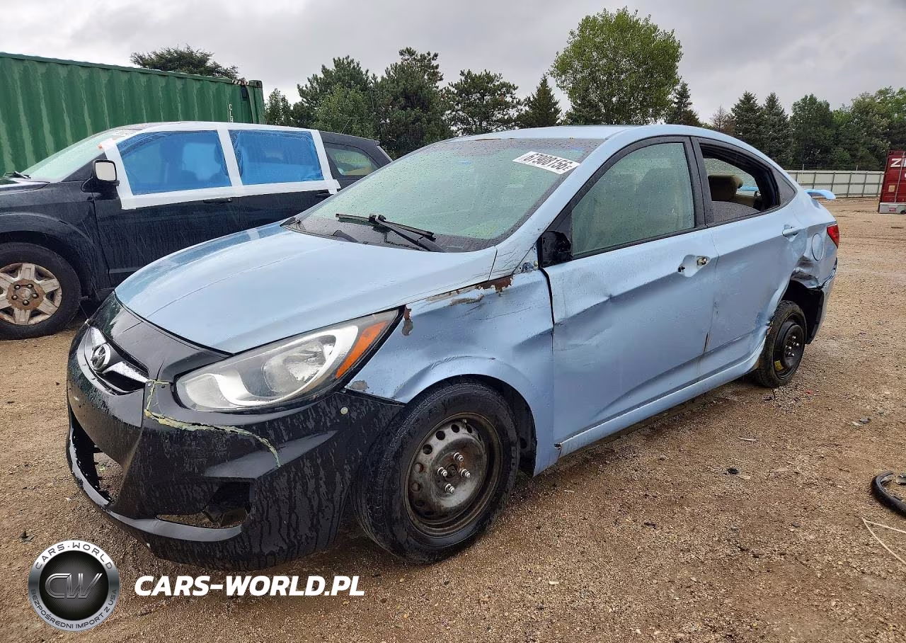 2013 Hyundai Accent Gls VIN:KMHCT4AE4DU386129 - 1