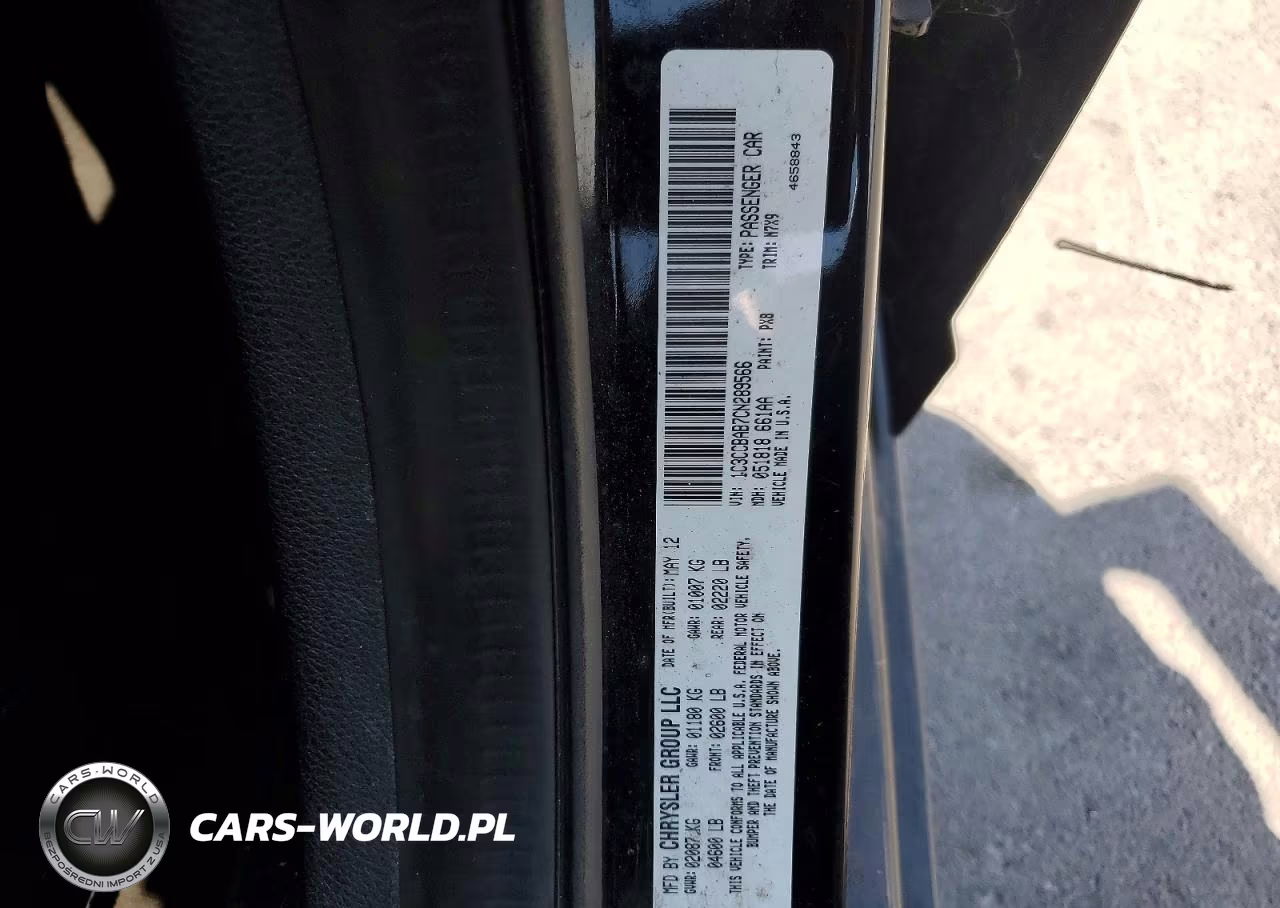 2012 Chrysler 200 Lx VIN:1C3CCBAB7CN289566 - 12