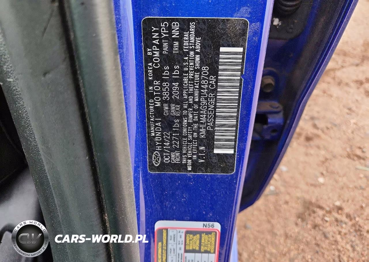 2023 Hyundai Elantra Sel VIN:KMHLM4AG9PU448708 - 12