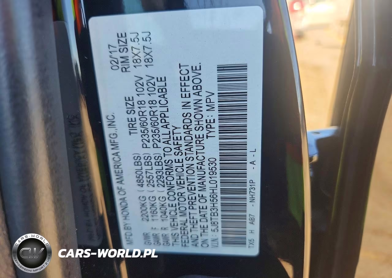 ACURA RDX TECHNO VIN:5J8TB3H56HL019530 - 13