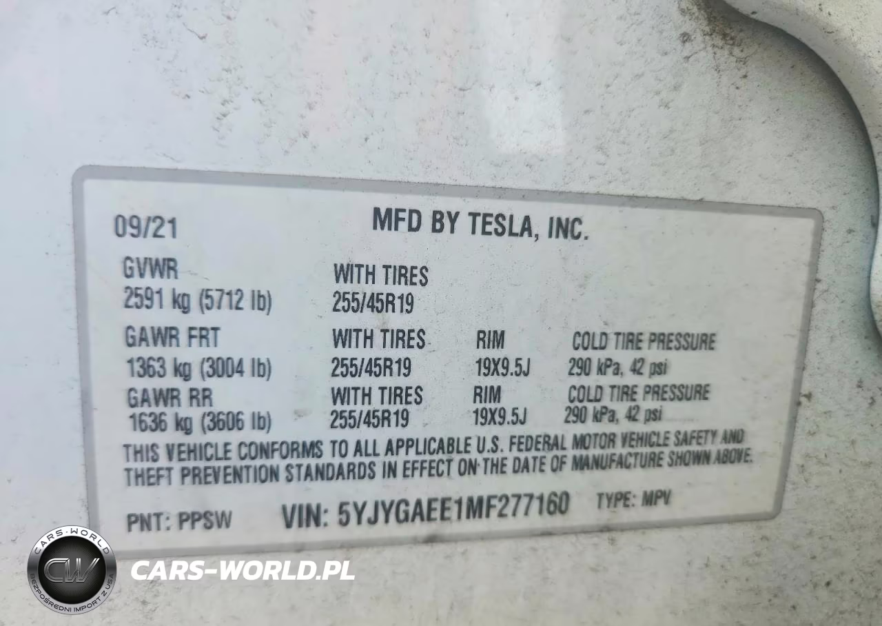 2021 Tesla Model Y VIN:5YJYGAEE1MF277160 - 14