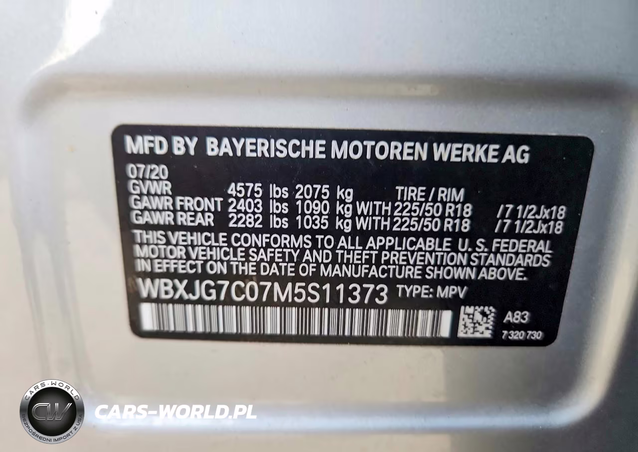 2021 BMW X1 Sdrive28I VIN:WBXJG7C07M5S11373 - 14