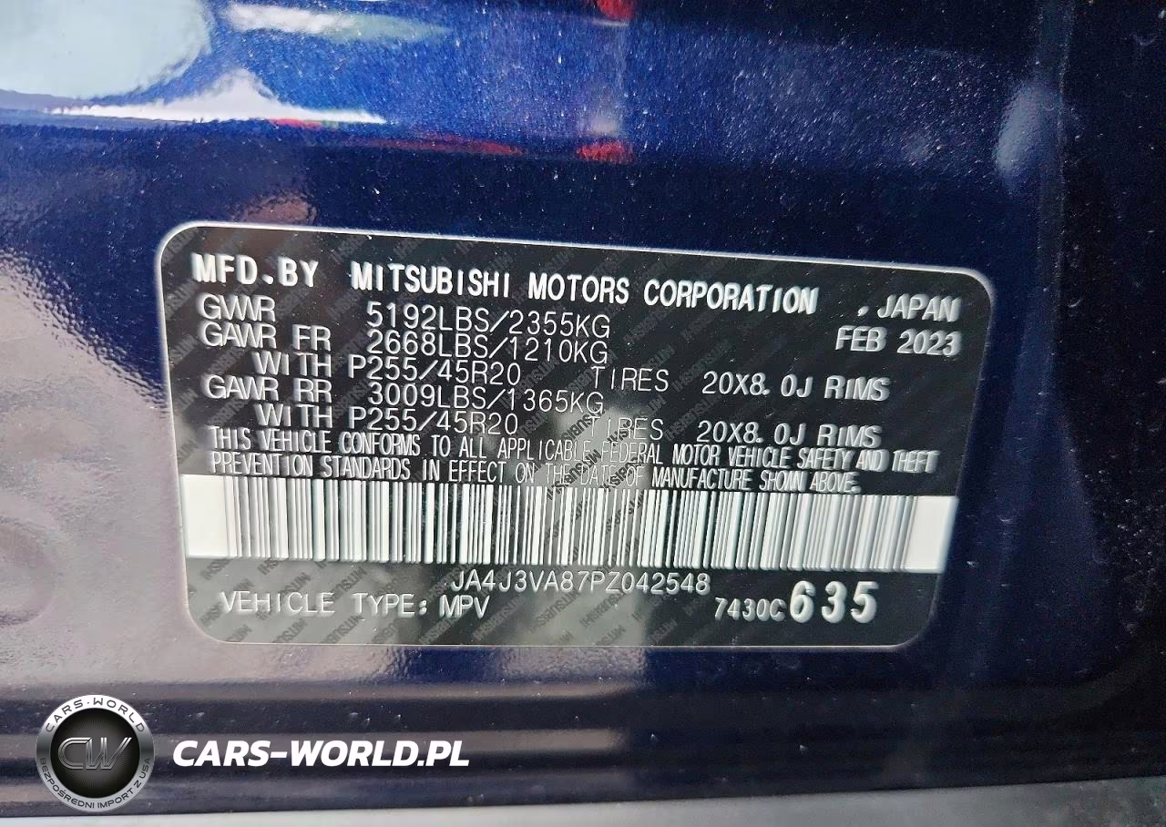 2023 Mitsubishi Outlander Sel VIN:JA4J3VA87PZ042548 - 13