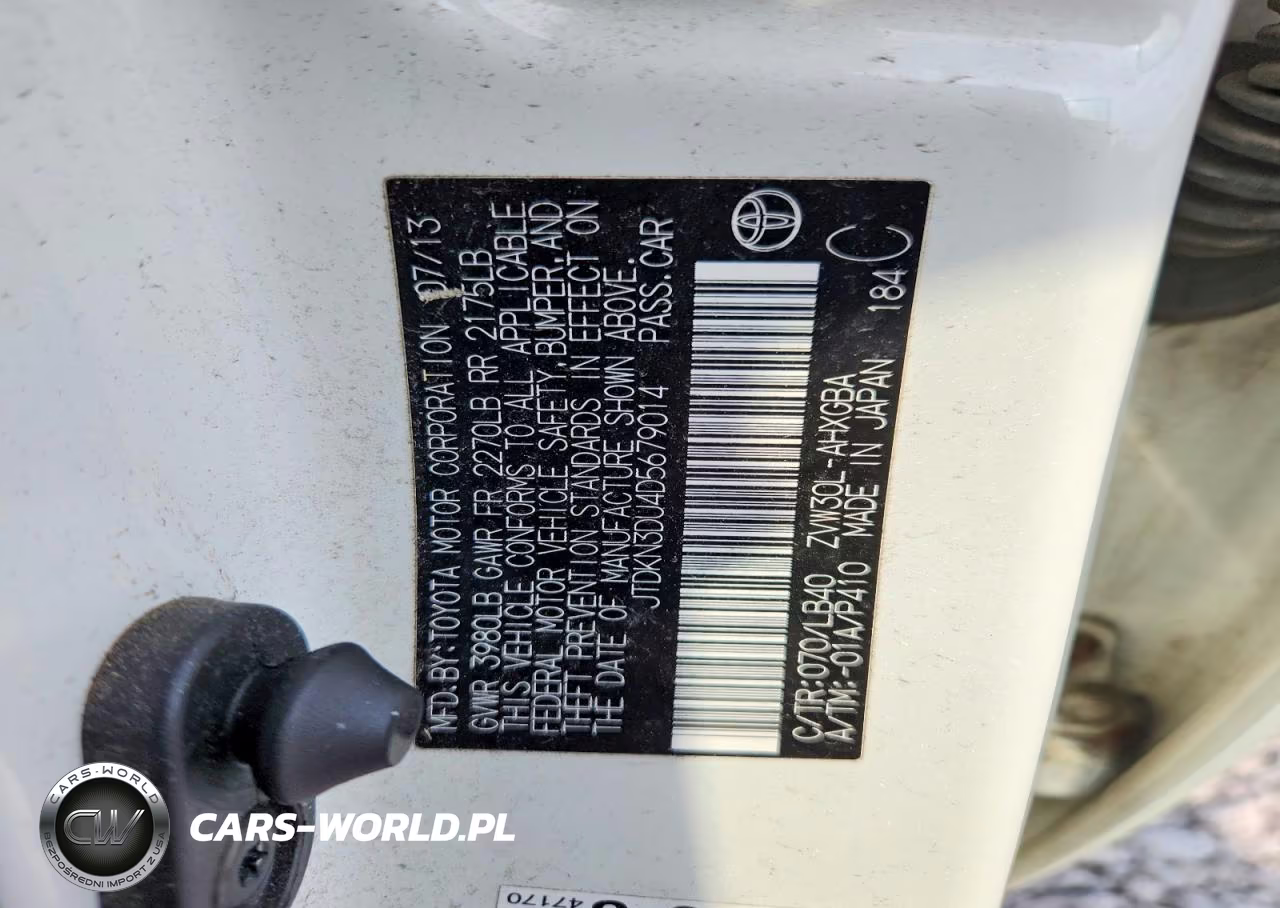 2013 Toyota Prius Four VIN:JTDKN3DU4D5679014 - 12