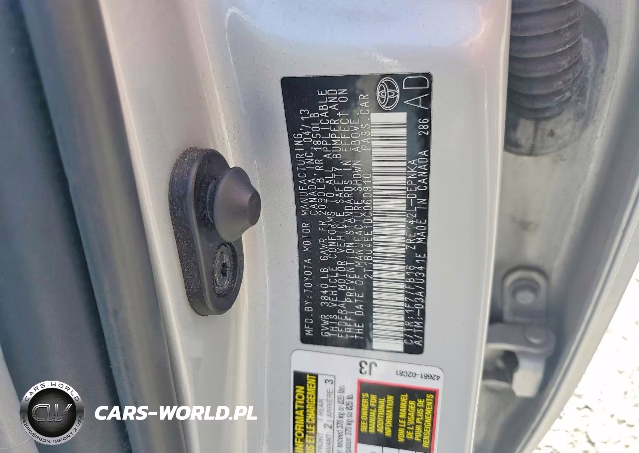 2013 Toyota Corolla Le VIN:2T1BU4EE1DC060910 - 12
