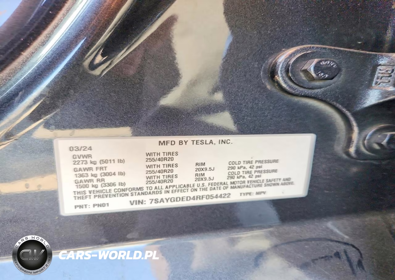 2024 Tesla Model Y VIN:7SAYGDED4RF054422 - 14
