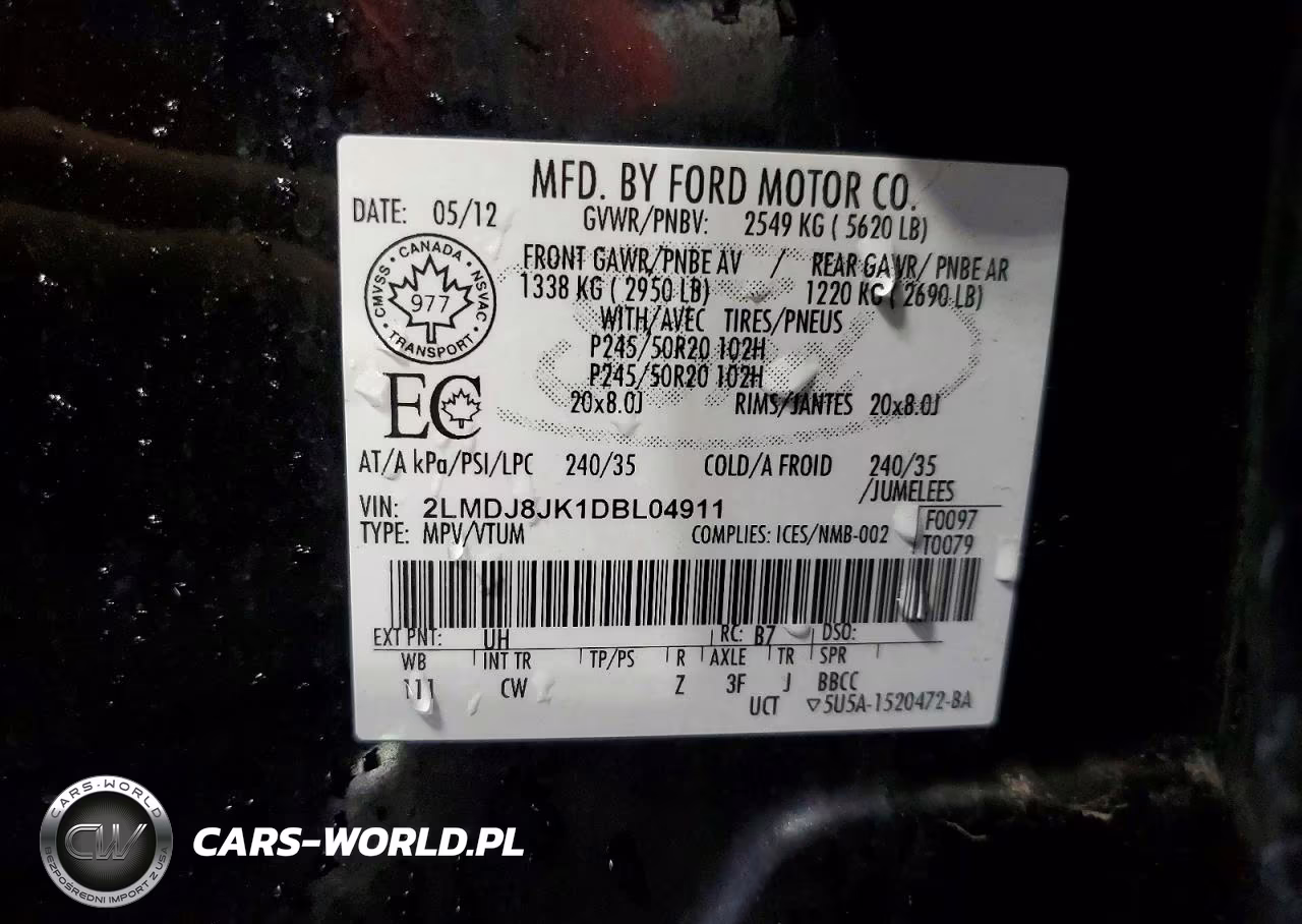 2013 Lincoln Mkx VIN:2LMDJ8JK1DBL04911 - 12