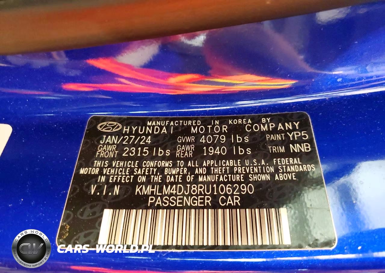 2024 Hyundai Elantra Blue VIN:KMHLM4DJ8RU106290 - 13