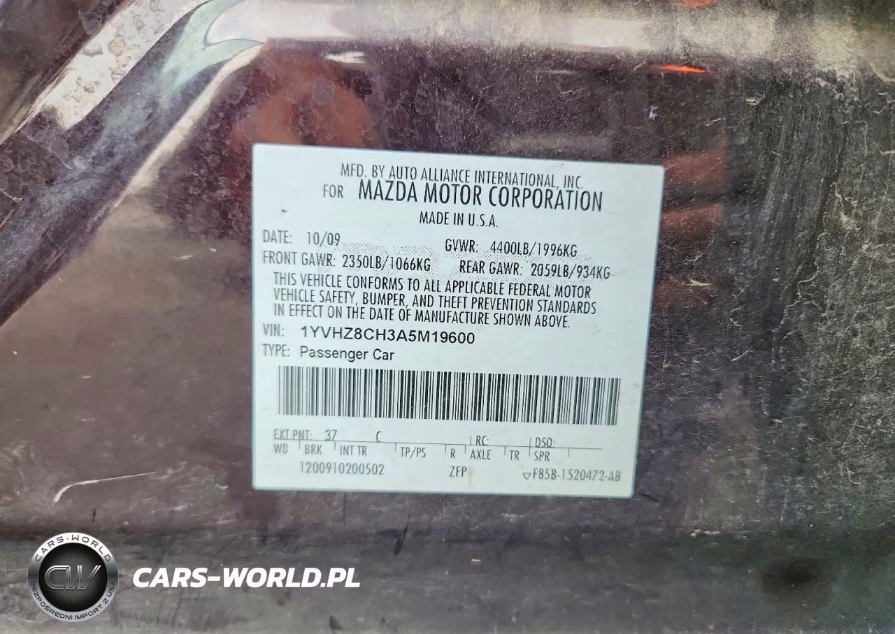 2010 Mazda 6 I VIN:1YVHZ8CH3A5M19600 - 12