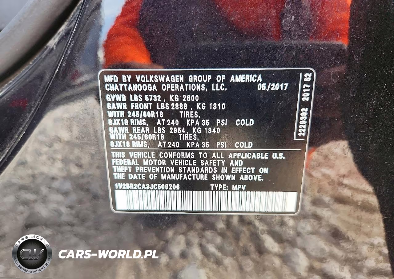 2018 Volkswagen Atlas VIN:1V2BR2CA3JC509206 - 13