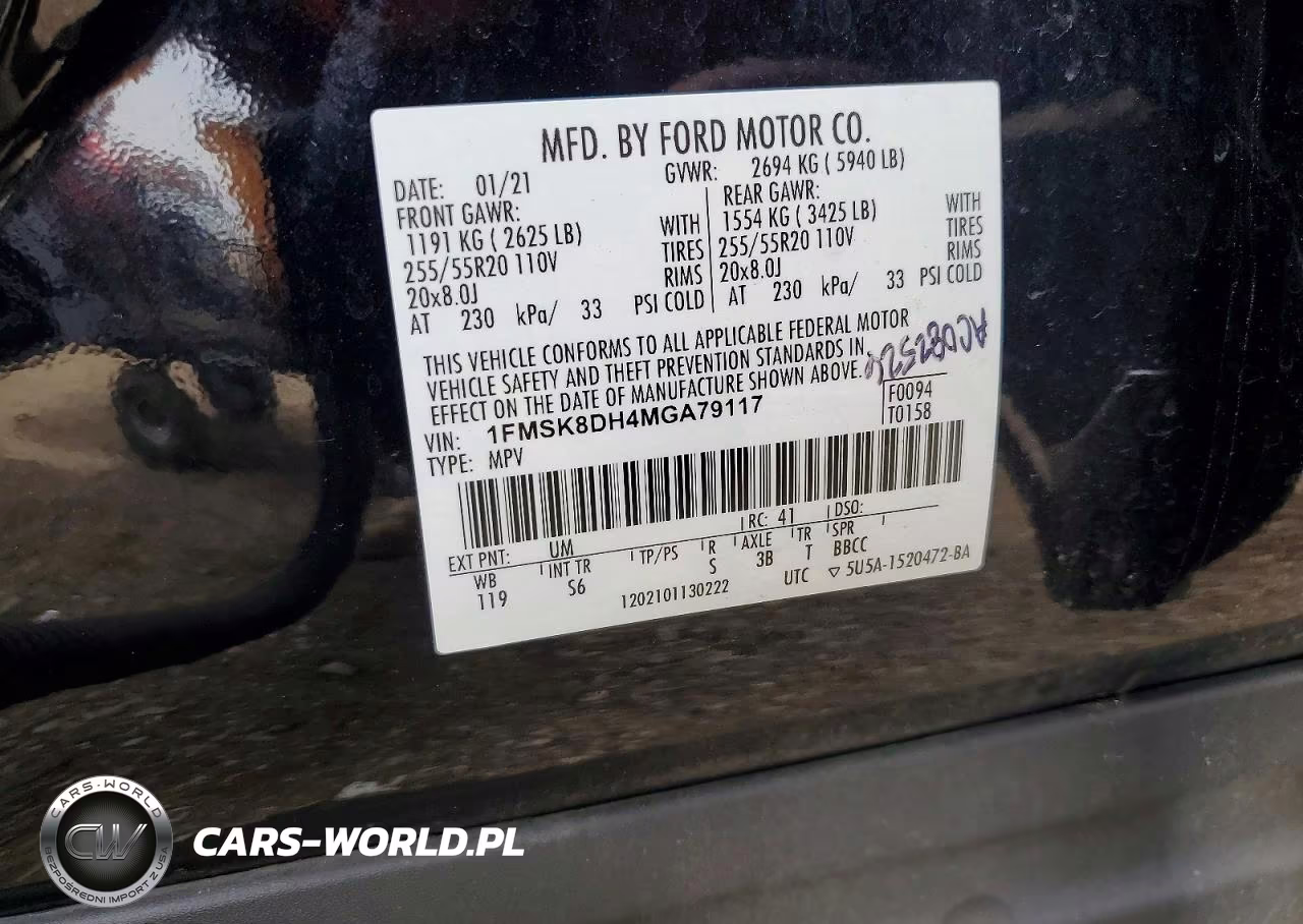 2021 Ford Explorer Xlt VIN:1FMSK8DH4MGA79117 - 13