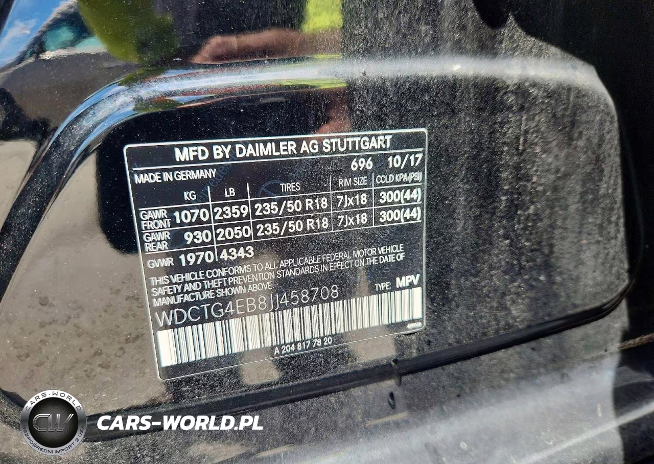 2018 Mercedes-Benz Gla 250 VIN:WDCTG4EB8JJ458708 - 13