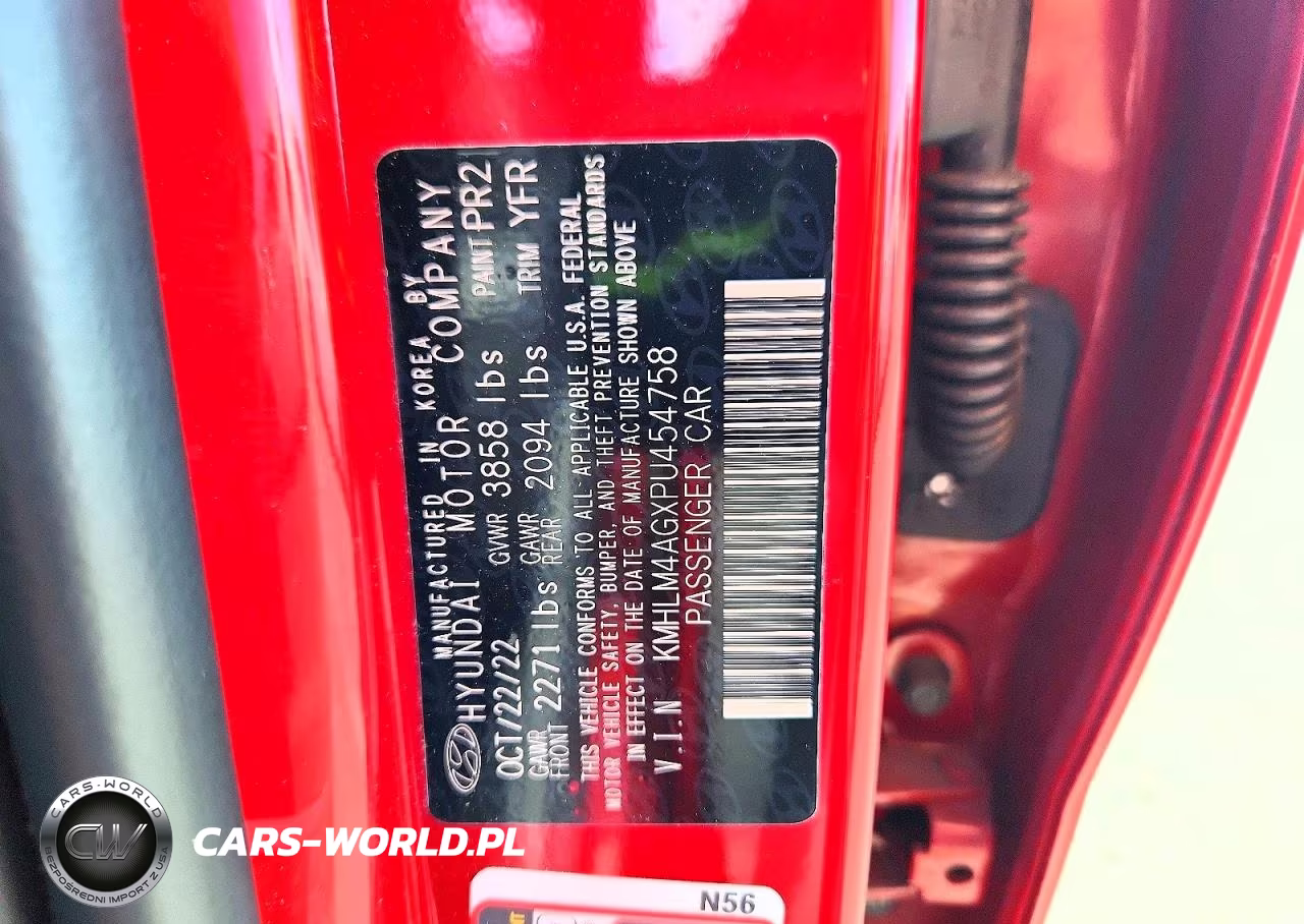 2023 Hyundai Elantra Sel VIN:KMHLM4AGXPU454758 - 13