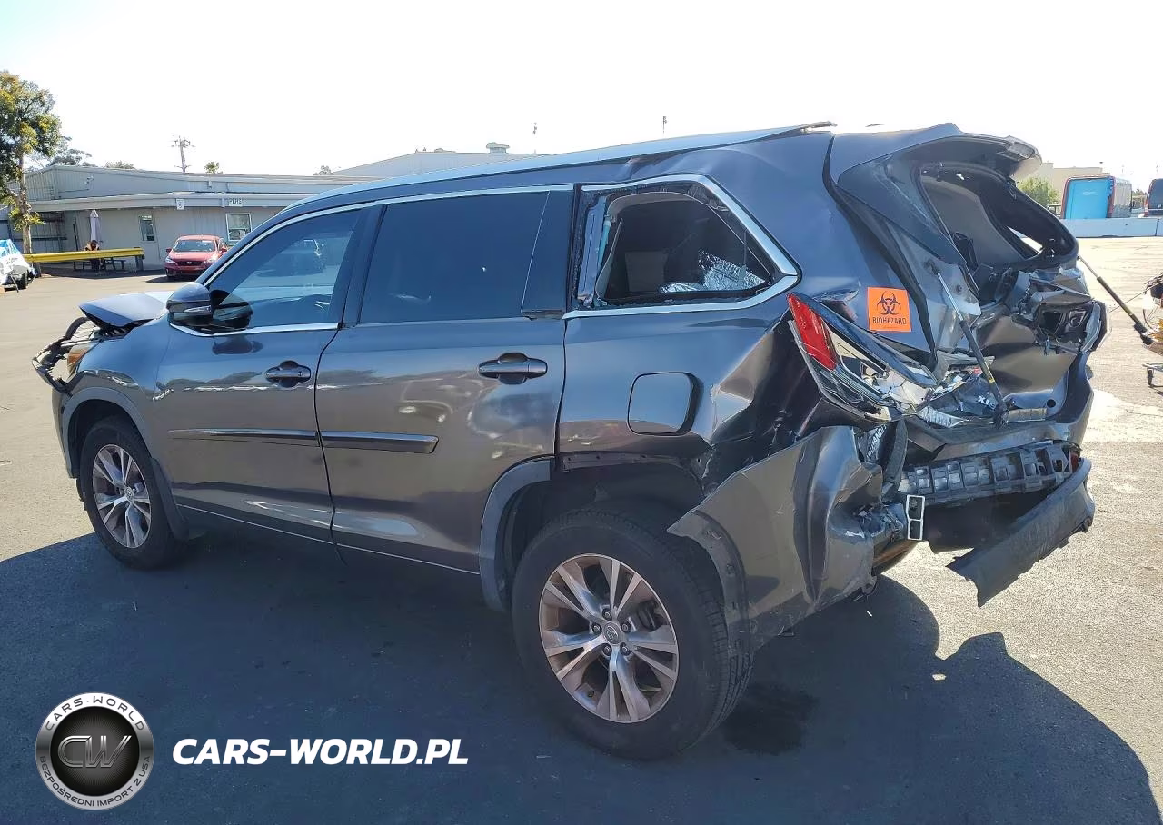 2015 Toyota Highlander Xle VIN:5TDJKRFH3FS122244 - 2