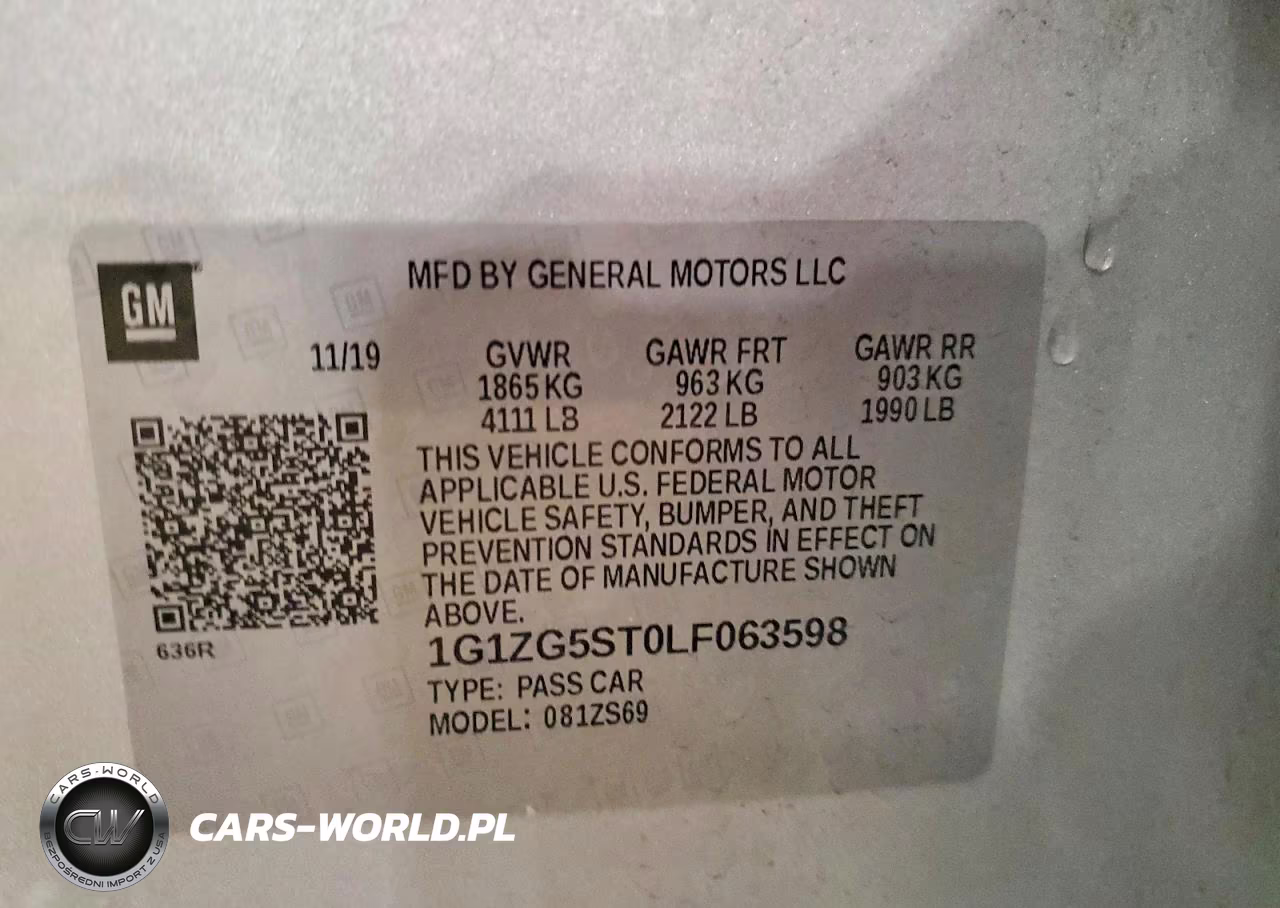 2020 Chevrolet Malibu Rs VIN:1G1ZG5ST0LF063598 - 12