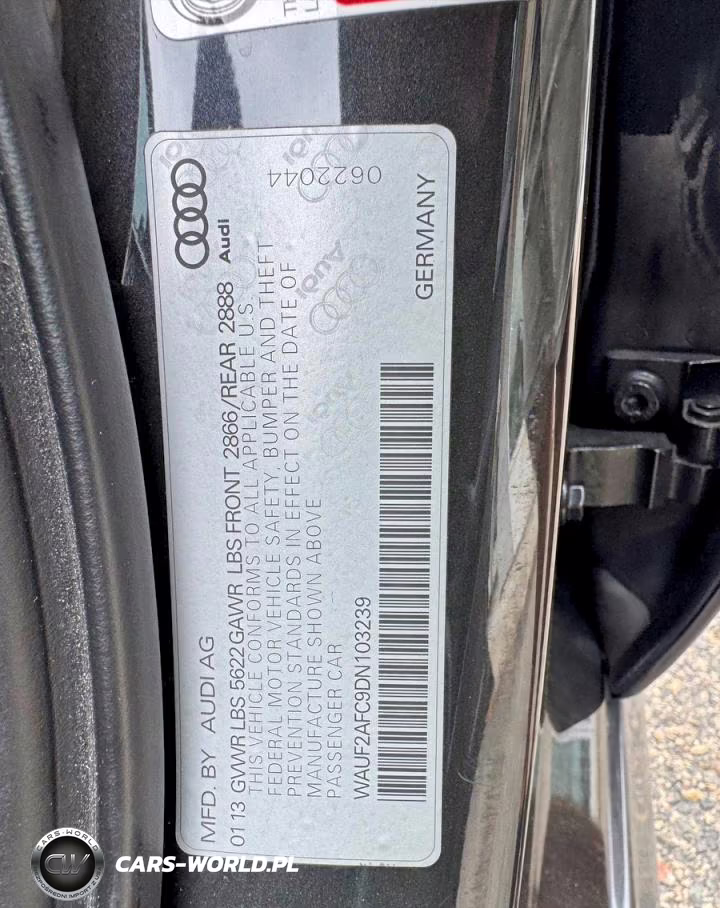 2013 Audi S6 VIN:WAUF2AFC9DN103239 - 12