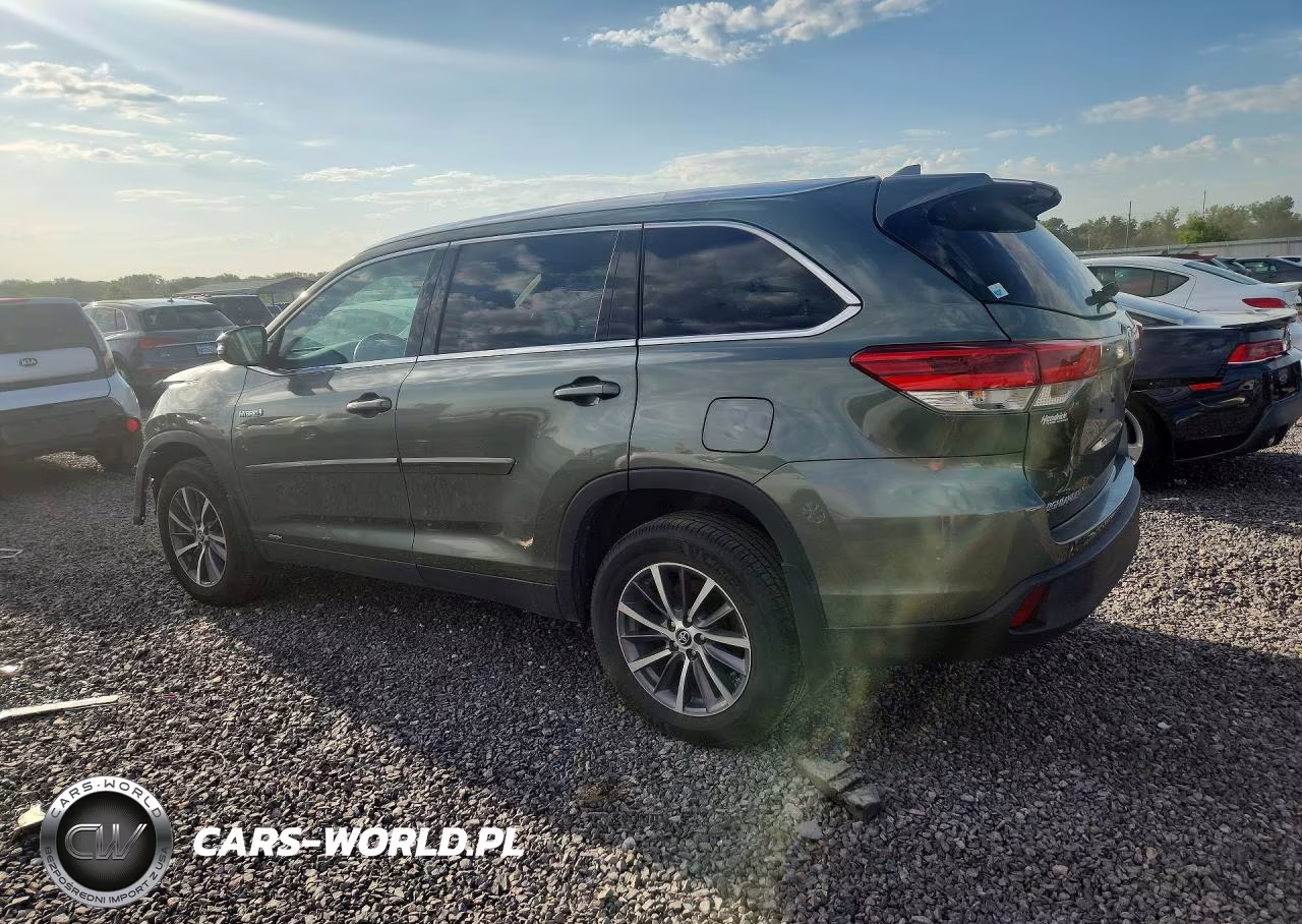 2019 Toyota Highlander Hybrid Xle VIN:5TDJGRFH6KS069700 - 2