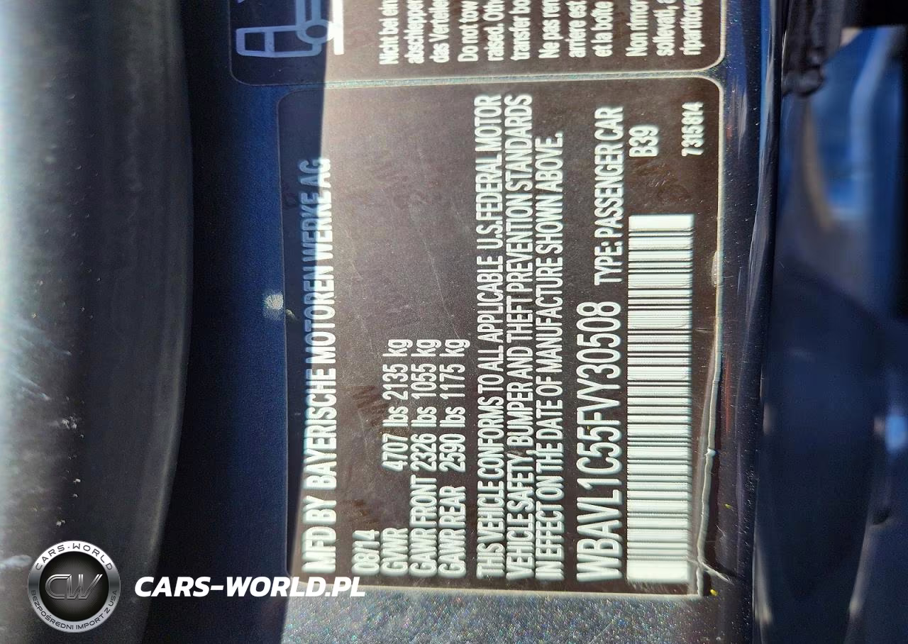 2015 BMW X1 xDrive28I VIN:WBAVL1C55FVY30508 - 12