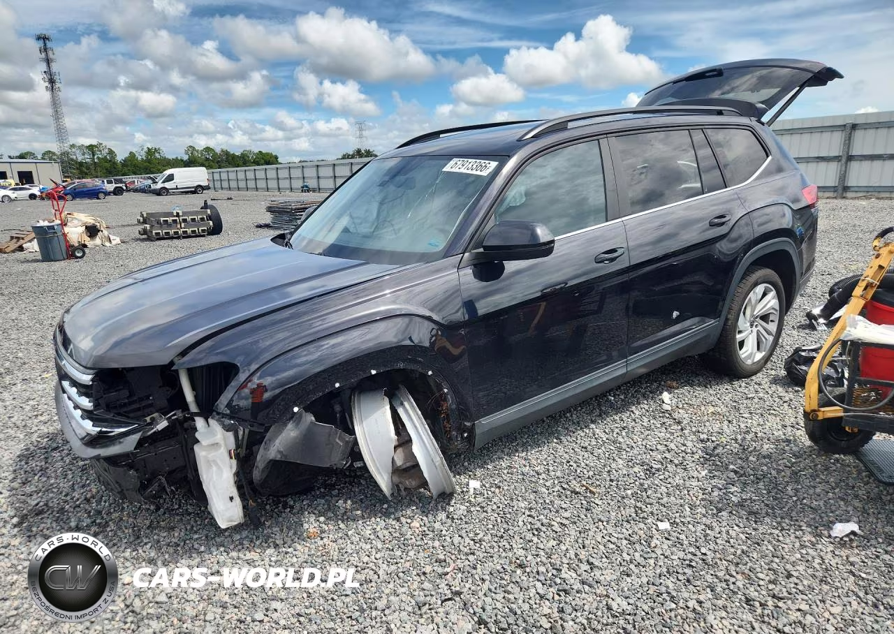 2021 Volkswagen Atlas Se VIN:1V2JR2CA1MC545332 - 1