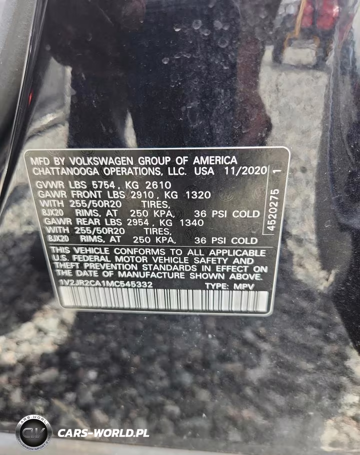 2021 Volkswagen Atlas Se VIN:1V2JR2CA1MC545332 - 14