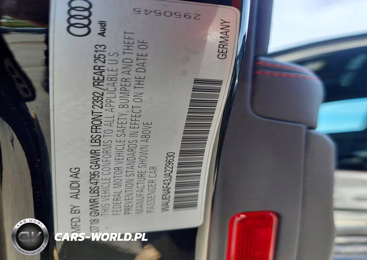 2018 Audi A4 Premium Plus VIN:WAUENAF43JA229630 - 12