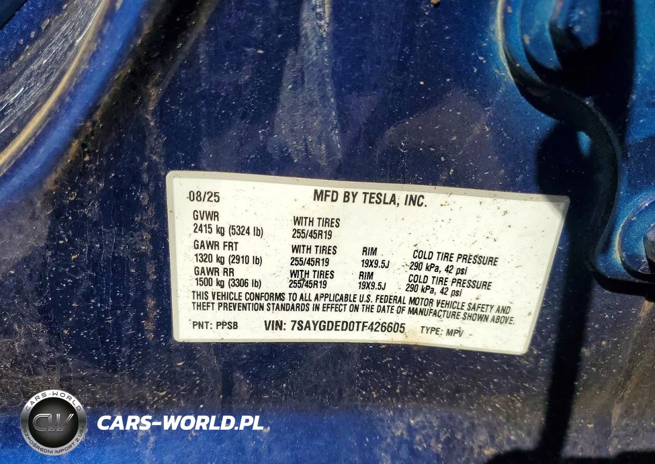 2026 Tesla Model Y VIN:7SAYGDED0TF426605 - 12