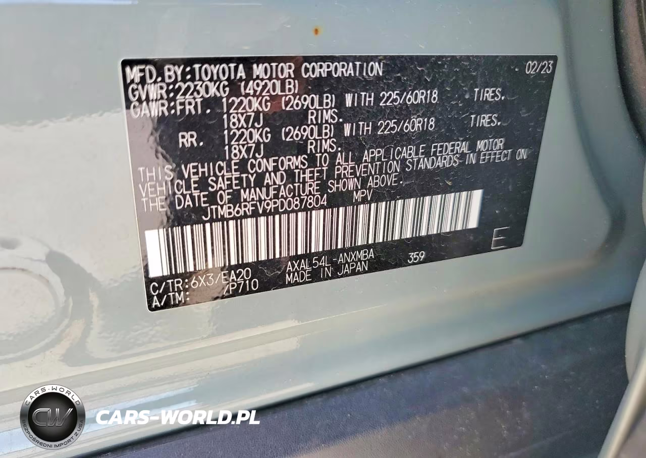 2023 Toyota Rav4 Xle Premium VIN:JTMB6RFV9PD087804 - 13
