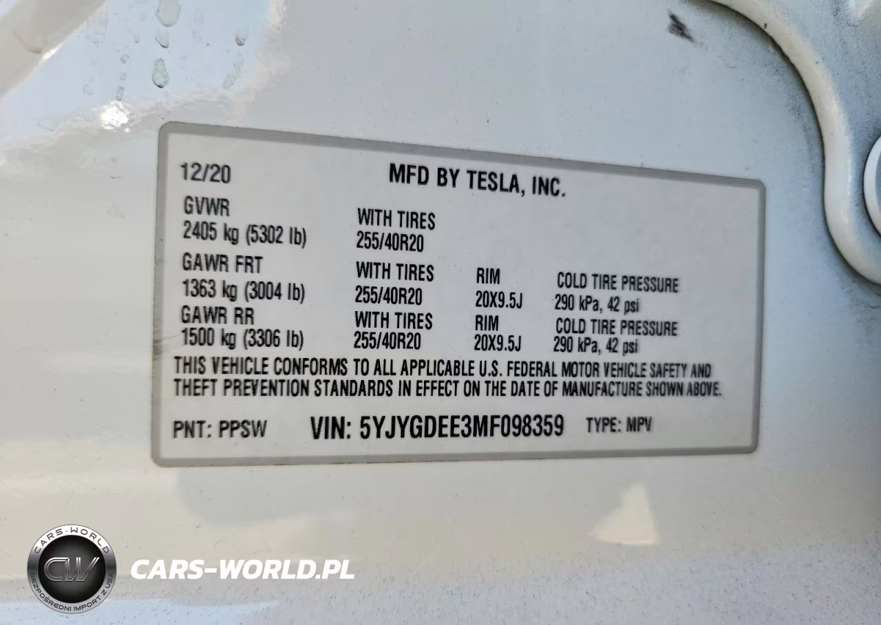 2021 Tesla Model Y VIN:5YJYGDEE3MF098359 - 12