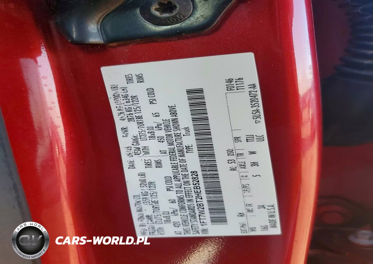2017 Ford F250 Super Duty VIN:1FT7W2BT2HEB52828 - 12